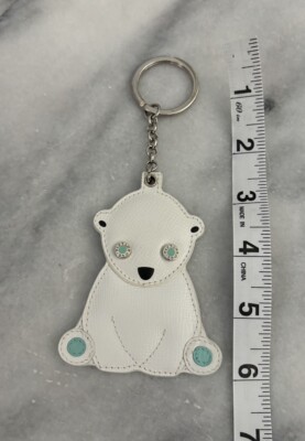 100% authentic Tiffany And Co. Leather Polar Bear Keychain | eBay