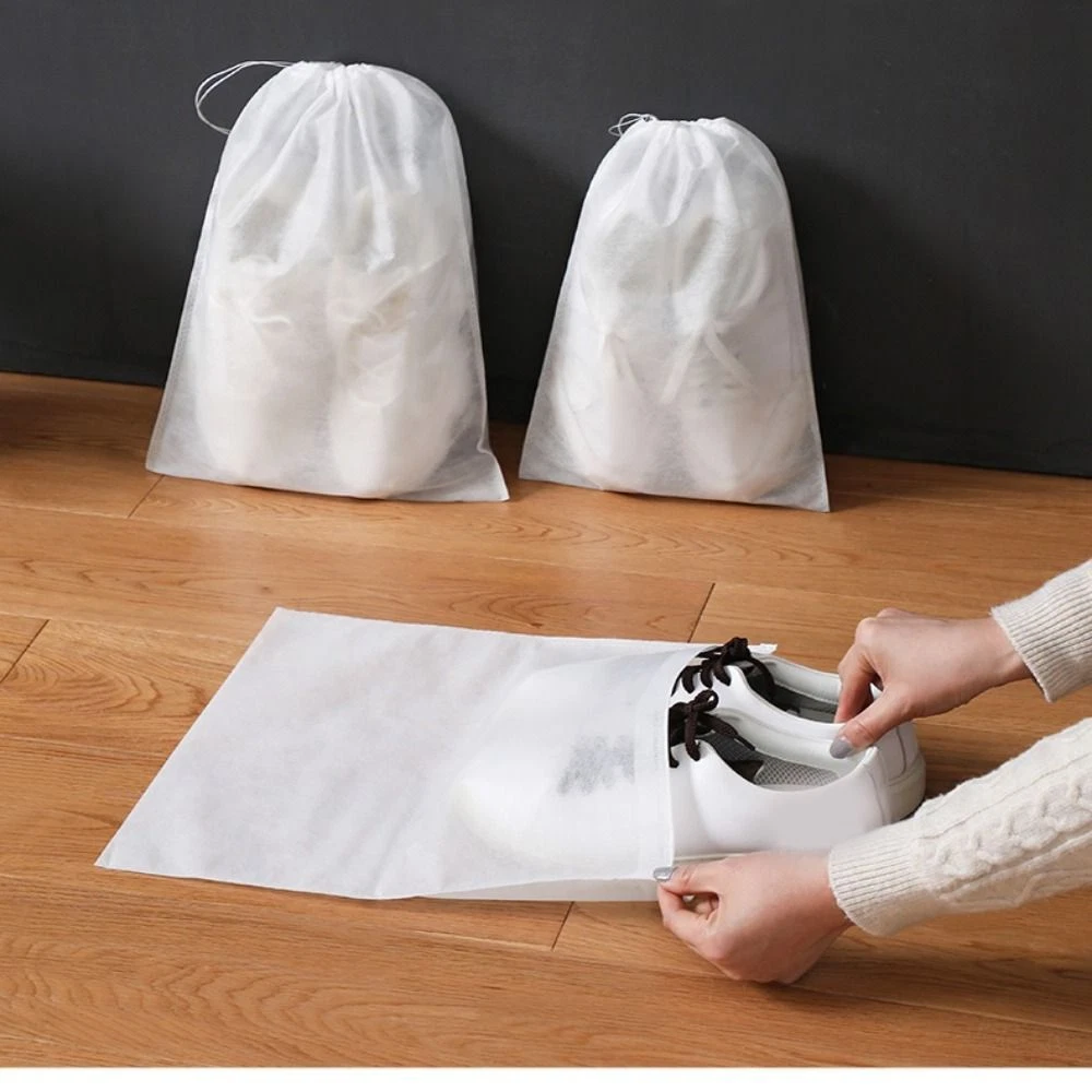 Drawstring shoe shop bags