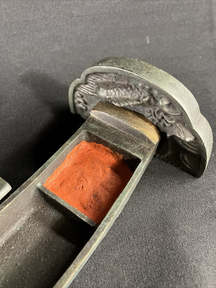 い*じ様 旧アジア　ウルトラスーパー30枚セット Japan Vintage Antique Stamp Case Sword Tsuka 670g iron box