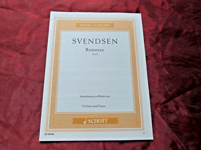 SVENDSEN Romanze Opus 26 Noten für Violine und Klavier