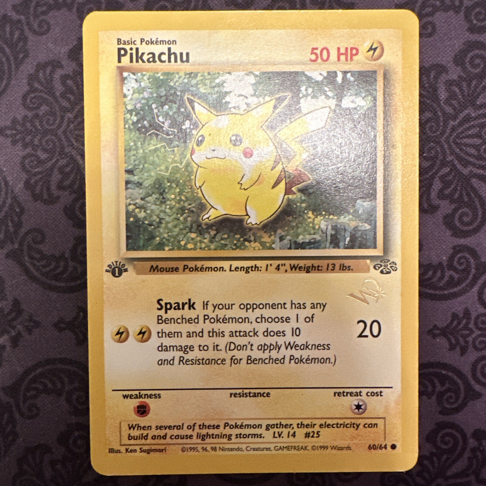 1st Edition Pikachu Card Wizard Gold Stamp Jungle W Stamp Pokemon eBay