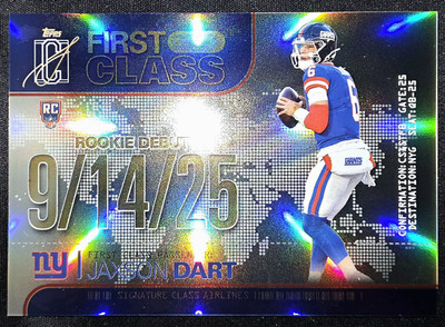 2025 Topps Signature Class - Jaxson Dart RC First Class FC-2