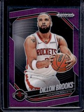 2024-25 Panini Prizm Black Dillon Brooks Purple Prizm #/99 Rockets
