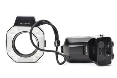Minolta MFC-1000 Macro Flash Kontrolleur & R-1200 Ring Flash #1397