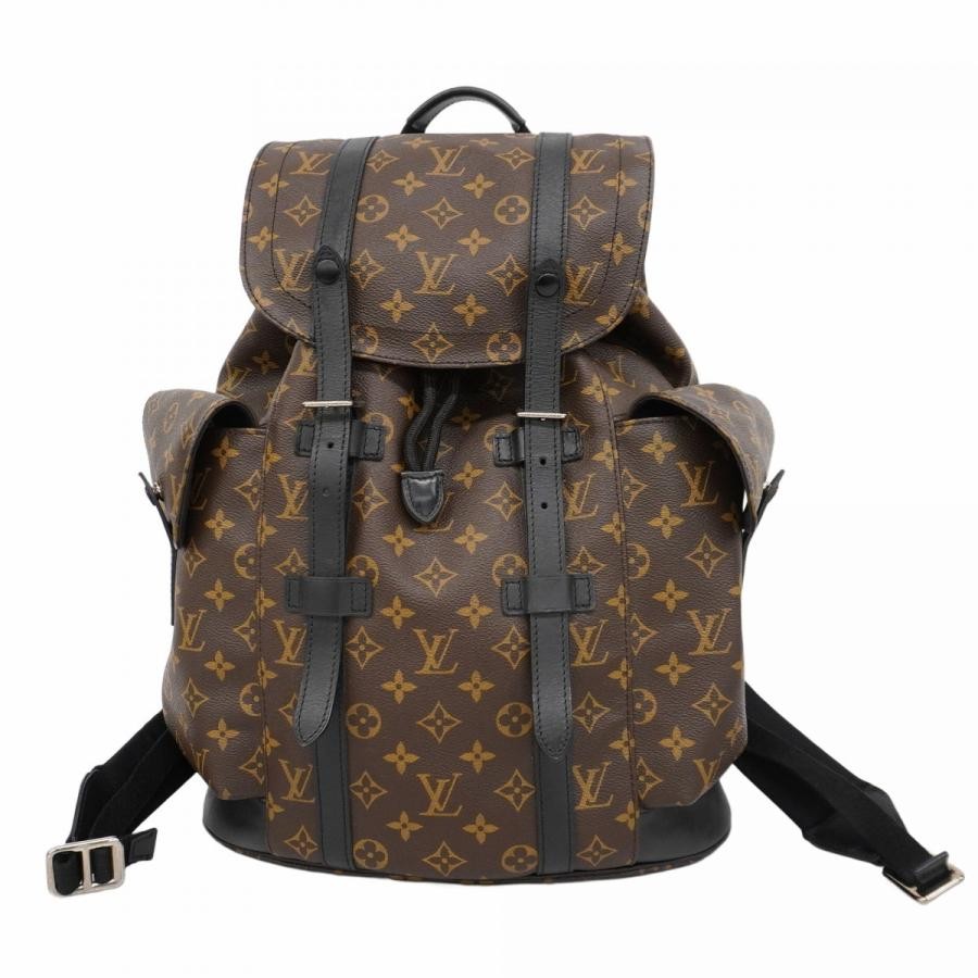 LOUIS VUITTON Christopher MM Monogram Macassar Backpack in Brown M43735