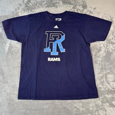 Rhode Island Rams T-Shirt XL Navy Blue Adidas The Go-To Tee NCAA Graphic