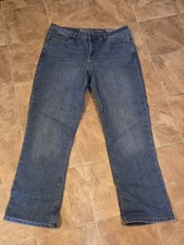 Women's Natural Reflections Comfort Stretch Firm Hold Flannel Lined Jeans 14