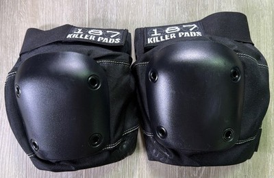 187 Killer Pads Skateboard Knee Pads Black Size  Large  Roller Derby