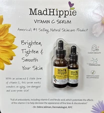 (2 Pack) Mad Hippie Vitamin C Serum 1.02 oz + 0.5 Oz - New - Sealed -