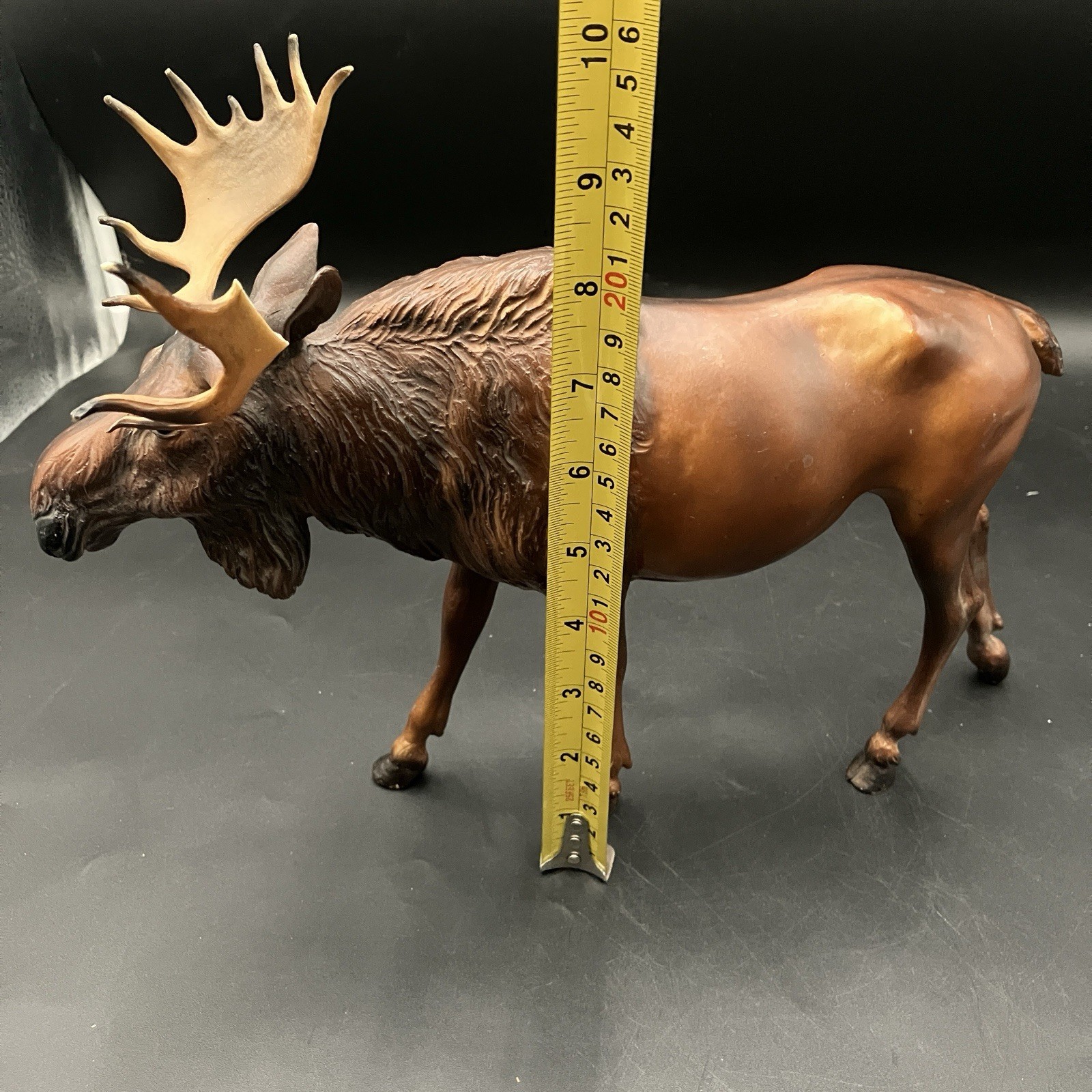 Vintage Breyer Bull Moose #79 12” Wildlife Model 1970s–80s Broken Antler Read