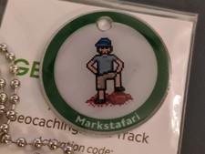Geocaching Trackable - Unactivated Trackable-Lackey Tag -Markstafari