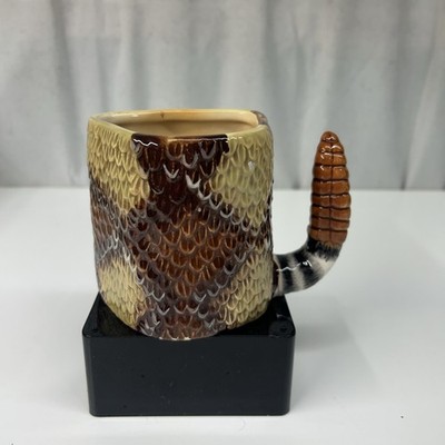 Snake Coffee Mug Tea Cup Graham American Legacy Coiled 3D Rattlesnake 2006