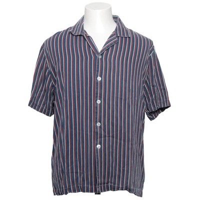 Lindbergh White, Kurzarmhemd, Größe: XL, Blau/Rot/Weiß, Viskose, Streifen #xEw