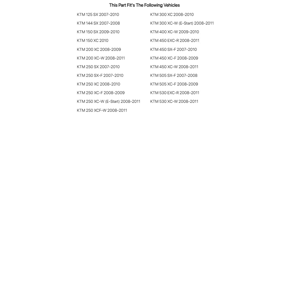 PC Racing Pro-Seal For KTM 450 SX-F 2007-2010