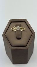 Diamond 10k Gold Ring Vintage and Hallmarked Vintage Jewellery Gold Ring