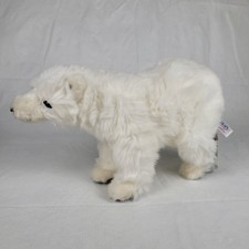 NEW Hansa Walking Polar Bear Cub Realistic Stuffed Plush Animal Soft Toy 14 inch