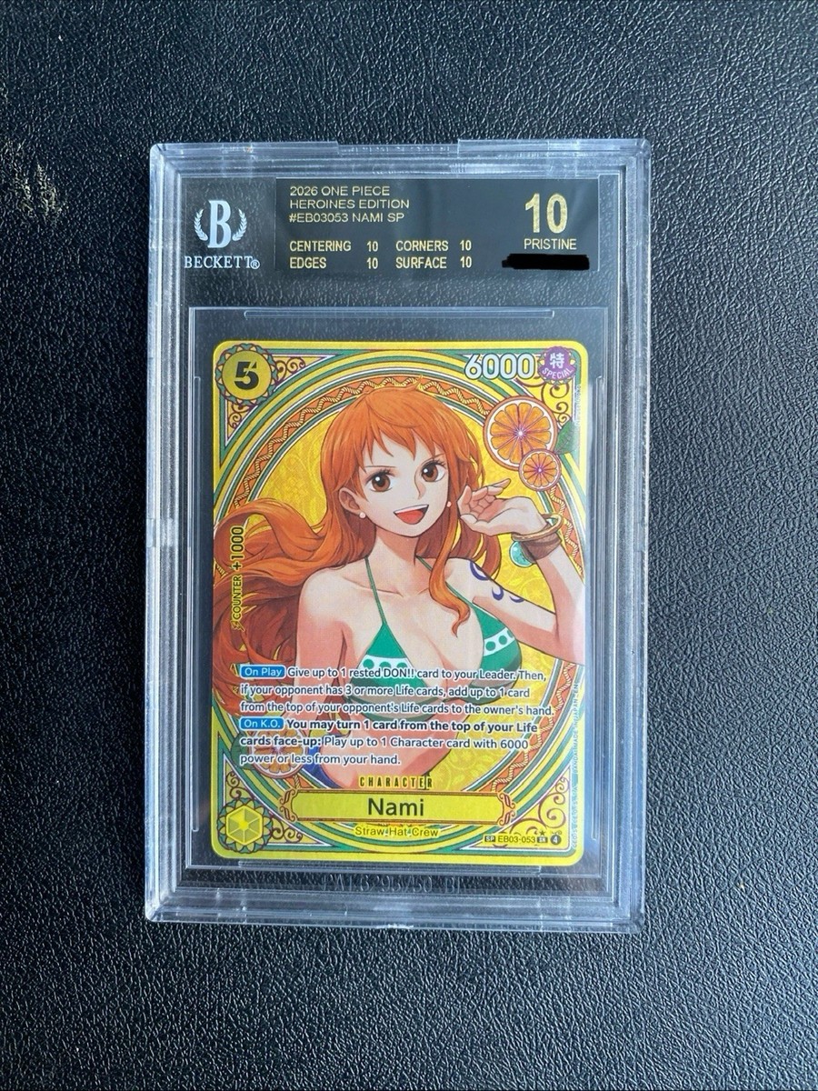 2026 One Piece Heroines EB03 Nami SP Beckett Black Label Pristine