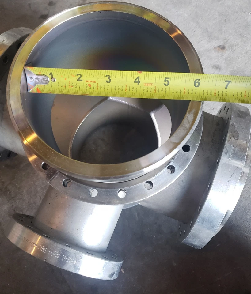 Cámara de vacío ultra alta acero inoxidable 13x13x13" 5,75" puertos (4), 3,75" (2) Foto 2 de 4