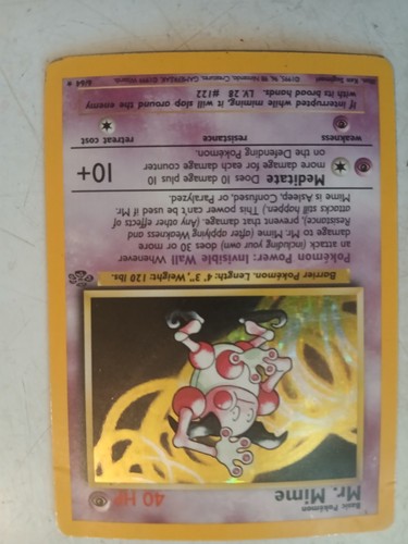 Pokémon TCG Mr. Mime Jungle 6/64 Holo Unlimited Holo Rare