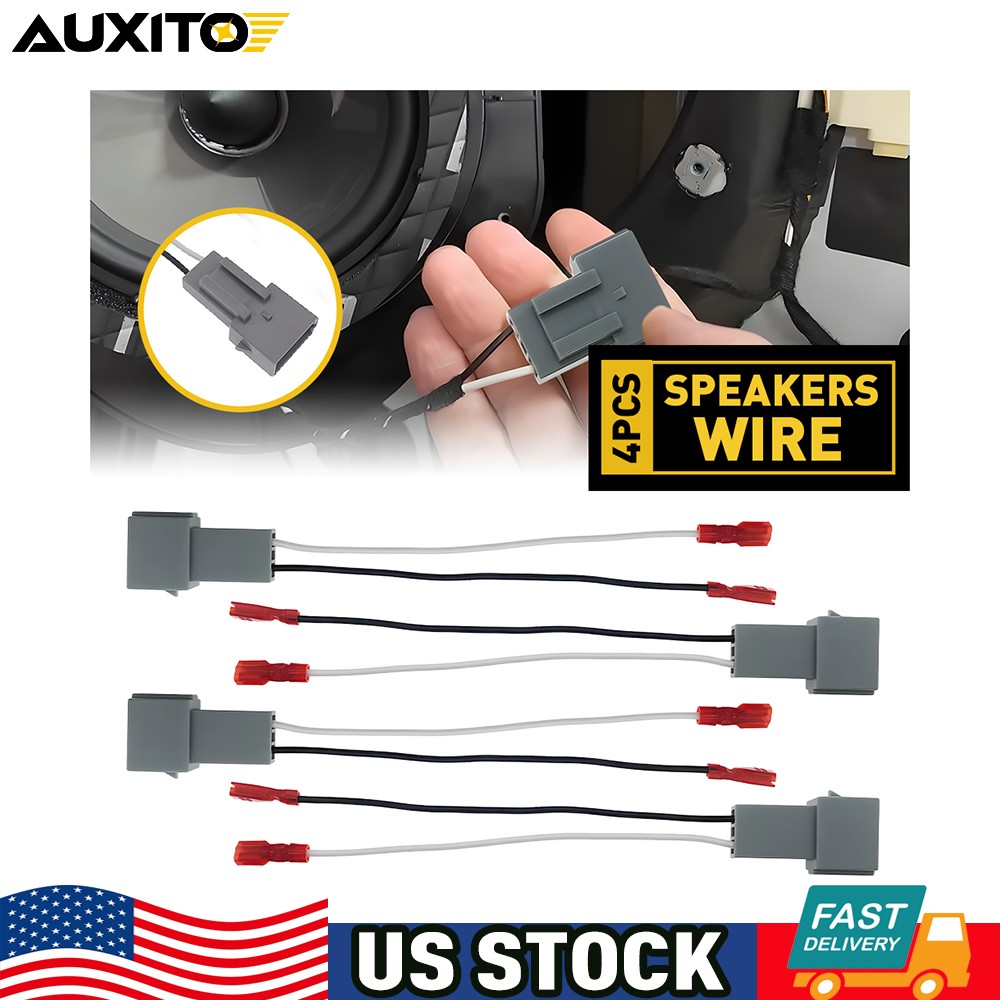 4 Metra 72-5512 Speaker Wire Adapters Harness for Select 1986-Up Ford Vehicles P