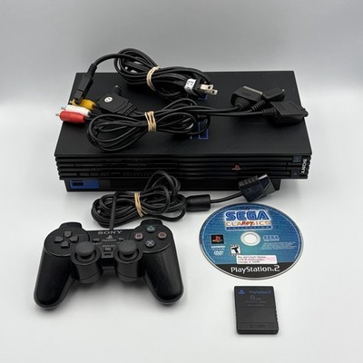 Sony PlayStation 2 PS2 Fat Console Bundle w/Cables Controller SCPH-50001 Tested