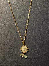 18- inch stainless steel necklace with pendant color gold