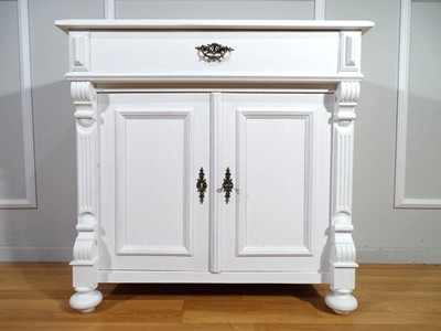 GRÜNDERZEIT HALBSCHRANK - KOMMODE UM 1900 / SHABBY CHIC