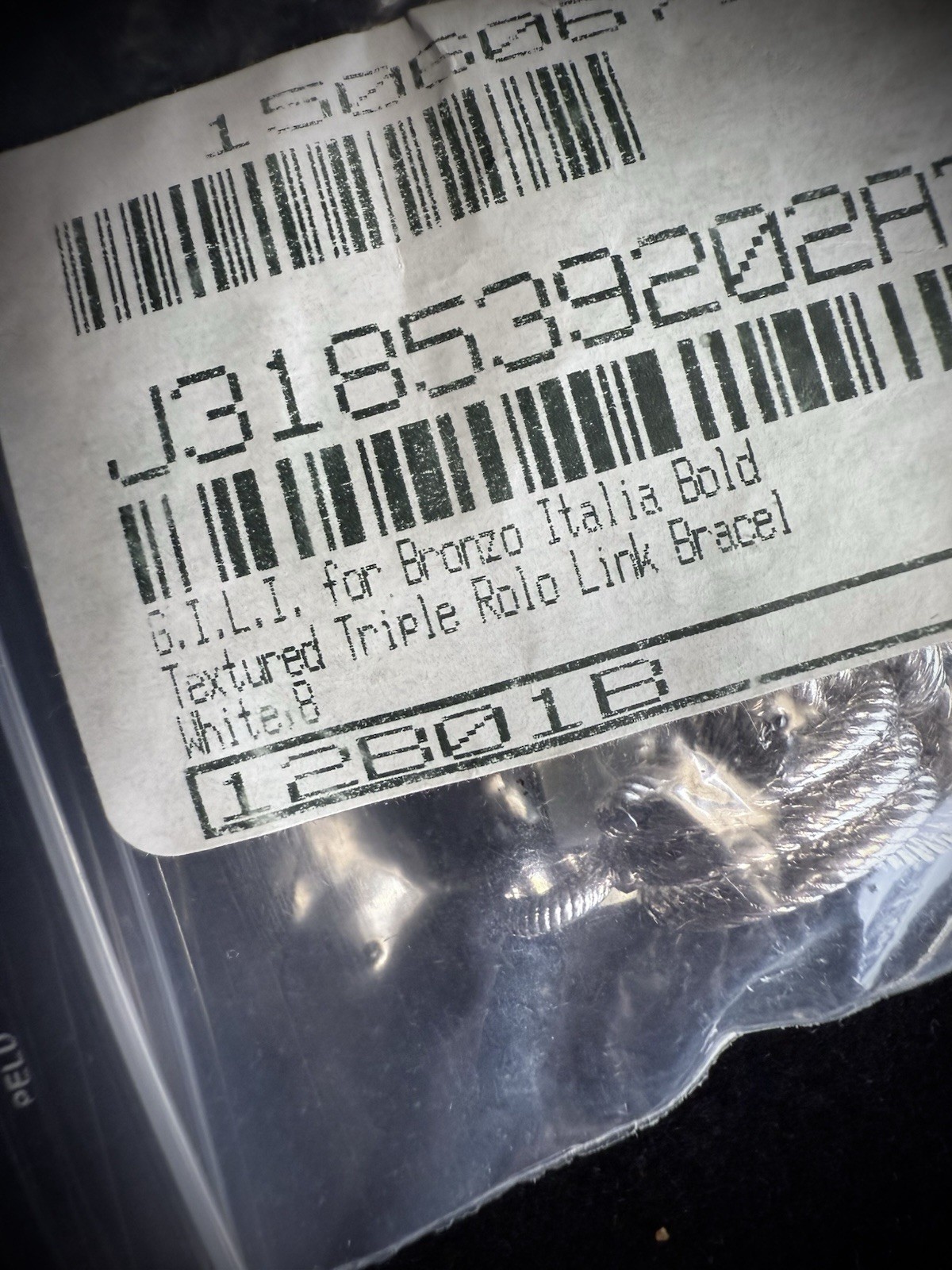 Bronzo Italia Silver-toned Chunky Triple Rolo Link Bracelet - QVC Bronze Milor 