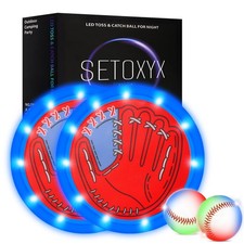 Toss and Catch Ball Game Set, Glow in the Dark Family Games
