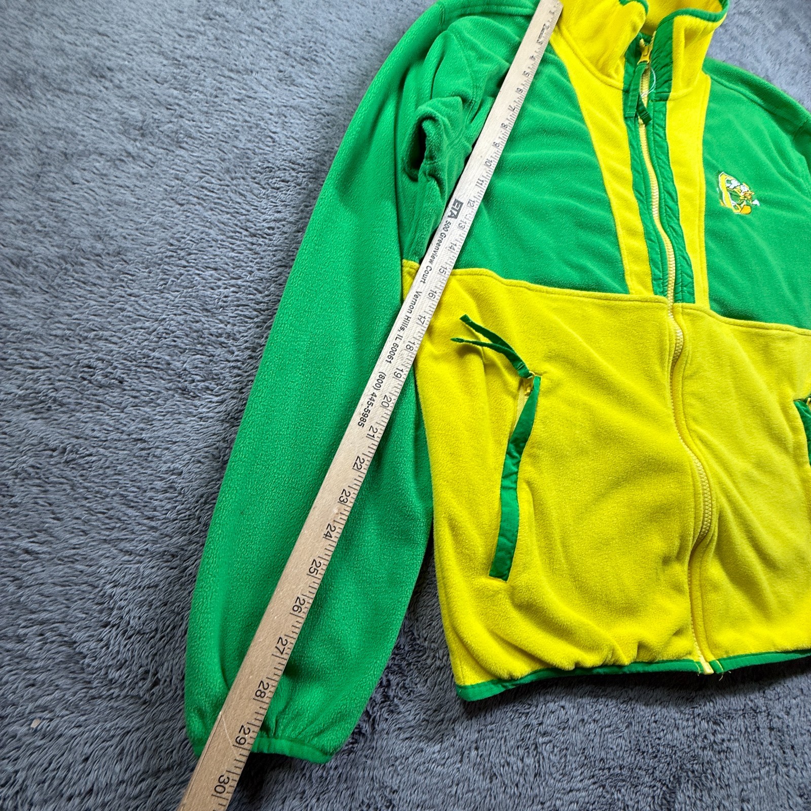 Columbia Oregon Ducks Throwback Fleece Jacket Donald Duck Disney Mens M Zip Up thumbnail 7