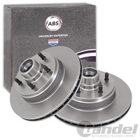 2X A.B.S. Bremsscheiben 301Mm Vorne Passend FüR Cadillac Deville Fleetwood