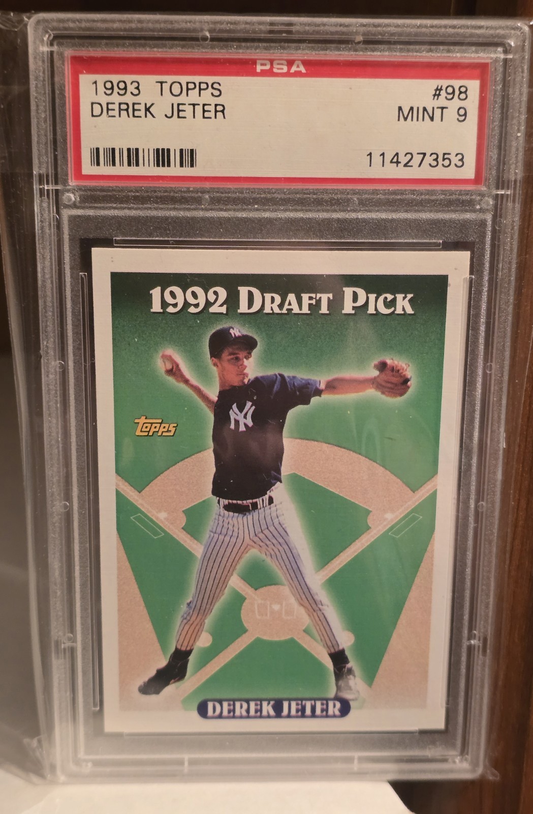 1993 Topps Derek Jeter #98 PSA 9 MINT Rookie RC HOF New York Yankees HOF 🏆 