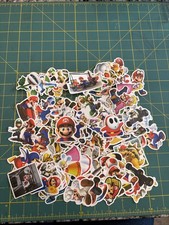 100pcs Mario Cart Bros. Luigi Stickers  Vinyl Waterproof  Matte
