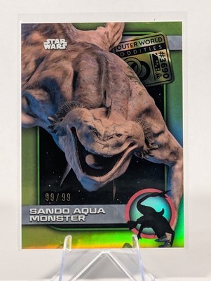 2025 Topps Chrome Star Wars Sando Aqua Monster 99/99 OMEGA