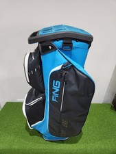 PING Traverse Golf Cart Bag - Blue/Black/White - Includes Rainhood & Strap