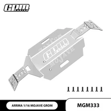 GPM Stainless Steel Chassis Skid KIT ARRMA 1/16 Mojave Grom