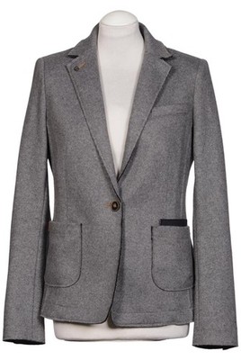 camel active Blazer Damen Business Jacke Kostümjacke Gr. 38 Wolle Grau #dpf0zuf