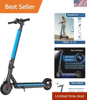 Teen & Adult-Friendly S2 Lite Electric Scooter - 10.6 Mile Range & 13 MPH Speed