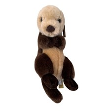 Aurora Miyoni Sea Otter Plush Stuffed Animal Toy Brown Tan Lovey Kids Toy NEW
