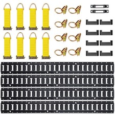 Uimoso E Track Tie Down Rail Kit 30pcs 5 E Track Rails Enclosed Cargo Trailer