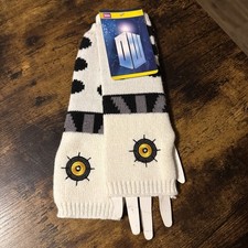 Adult Teen BBC Doctor Dr. Who Dalek Halloween Cosplay Costume Knit Arm Warmers