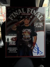 WWE John Cena’s Last Match Farewell Tour SIGNED 11x14 Washington DC