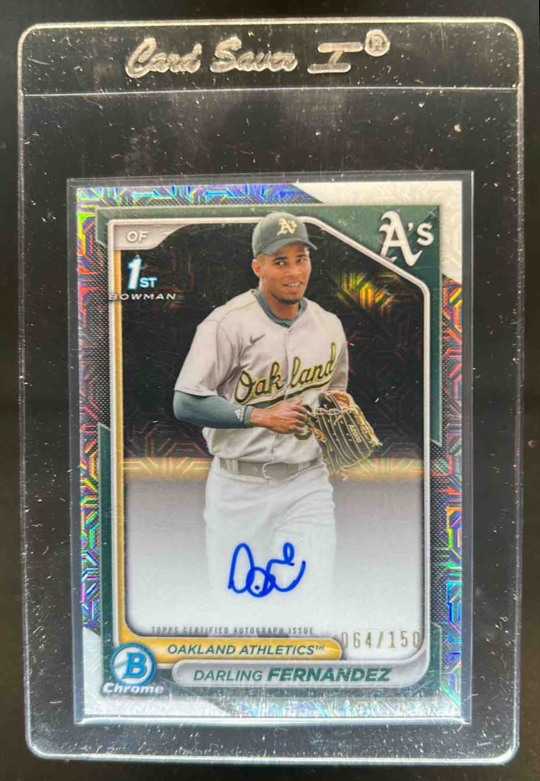 2024 Bowman Chrome Darling Fernandez Auto HTA Choice Refractor 1ST #64/150