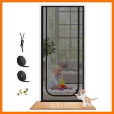 Pet Screen Door Thickened Cat Resistant Mesh Screen Door for Living Room, Bed...