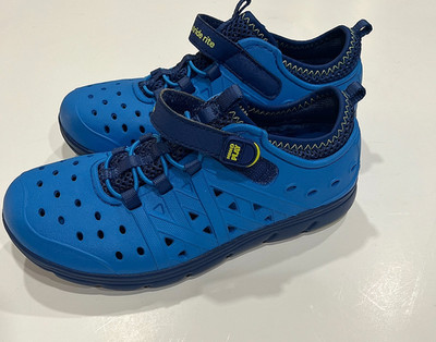 Stride Rite Boys Size 1 Water Shoes Phibian Made to Play (M2P) Blue Safety NWOB