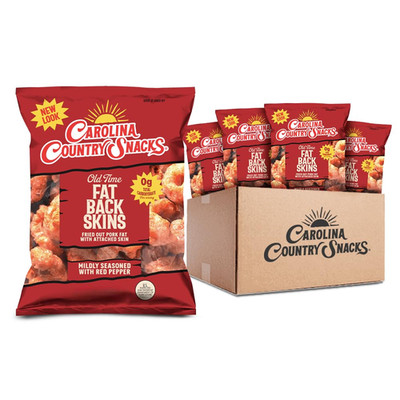 - Old Time Fatback Skin 1.75Oz,12 Bags - Classic Crunch with a Spicy Kick