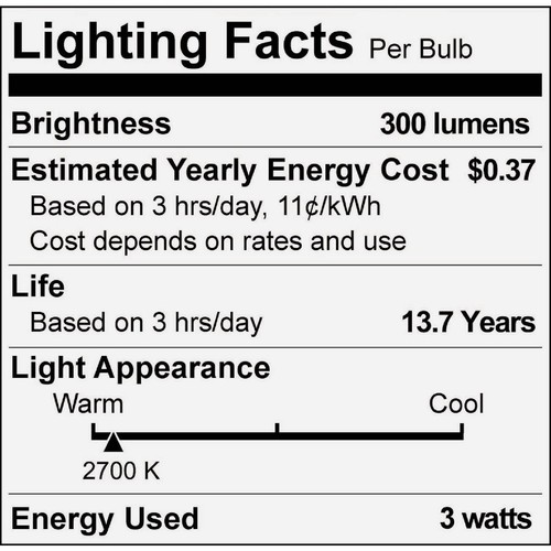Philips 40W Equivalent Soft White B11 Dusk to LED Decorative Light Bulb - Picture 2 of 4