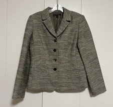 Lafayette 148 Women s Tweed Wool Blend Olive Green Textured Blazer Size 6