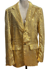 Gold Sequin Costume Blazer Men's Size Small