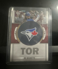 Topps 2023 Series 1 Bo Bichette #TLP-BB Team Logo Patch Relic Blue Jays